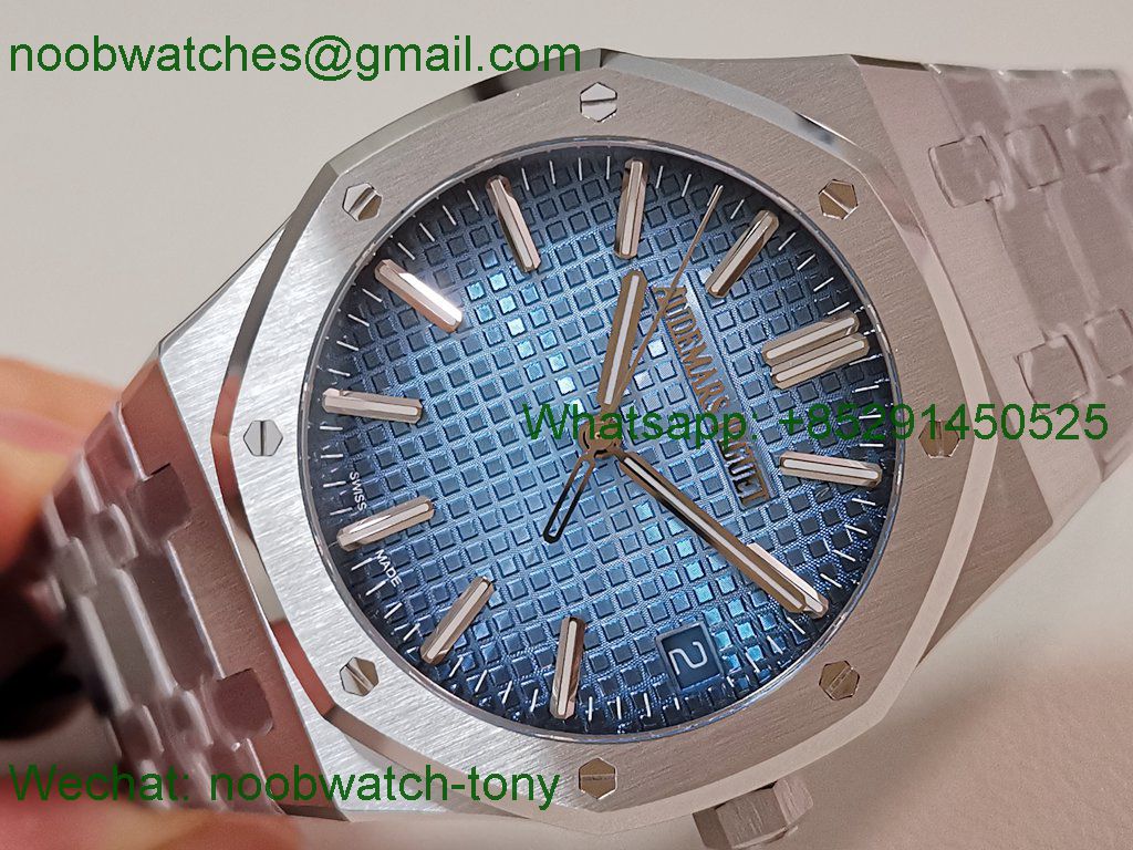 Replica Audemars Piguet AP Royal Oak 41mm 15510BC ZF SuperClone Best Ice Blue SA4302 V3