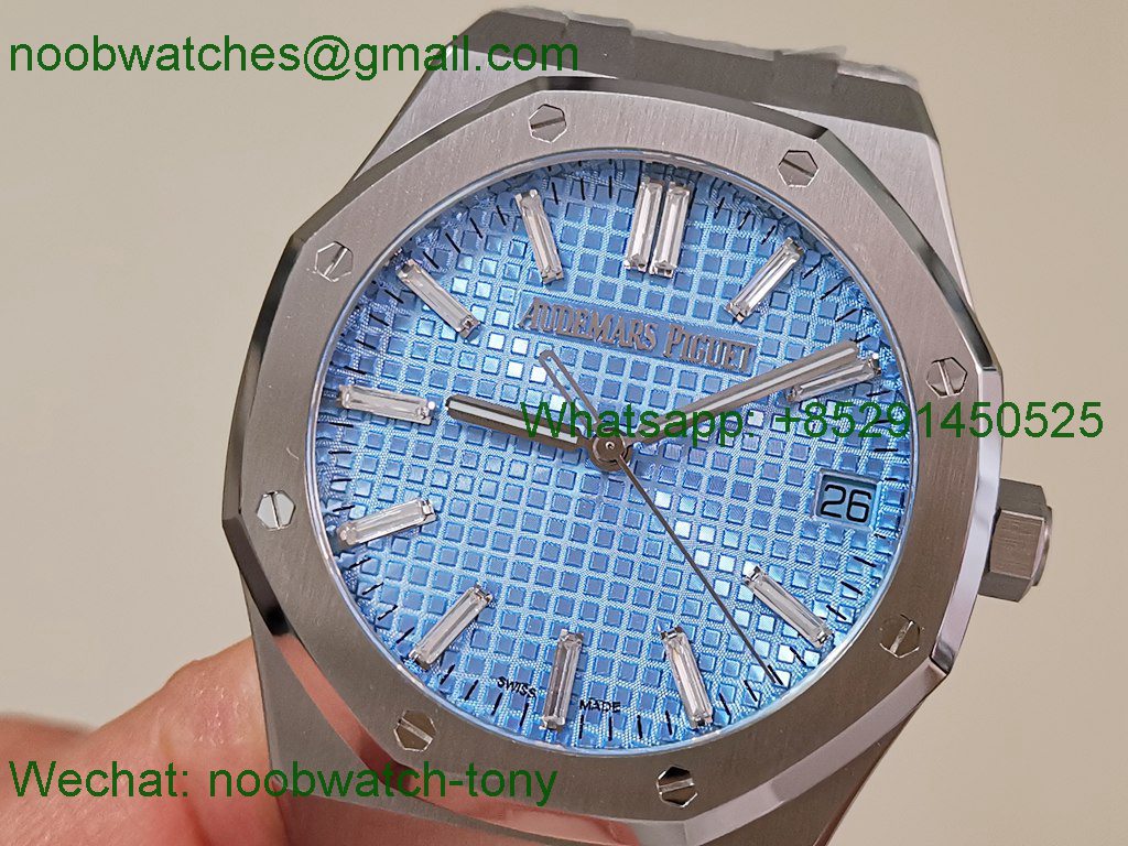 Replica Audemars Piguet AP Royal Oak 41mm 15510BC ZF SuperClone Best Ice Blue Diamond SA4302 V3
