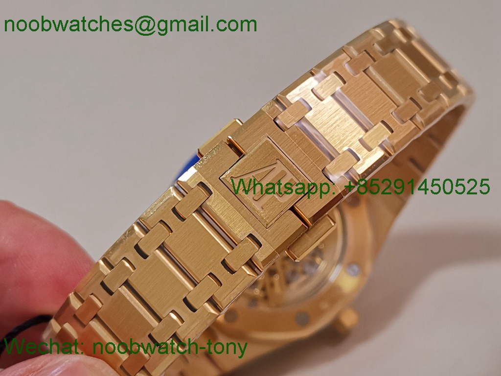 Replica Audemars Piguet AP Skeleton 16204 Yellow Gold ZF SuperClone Best A7124