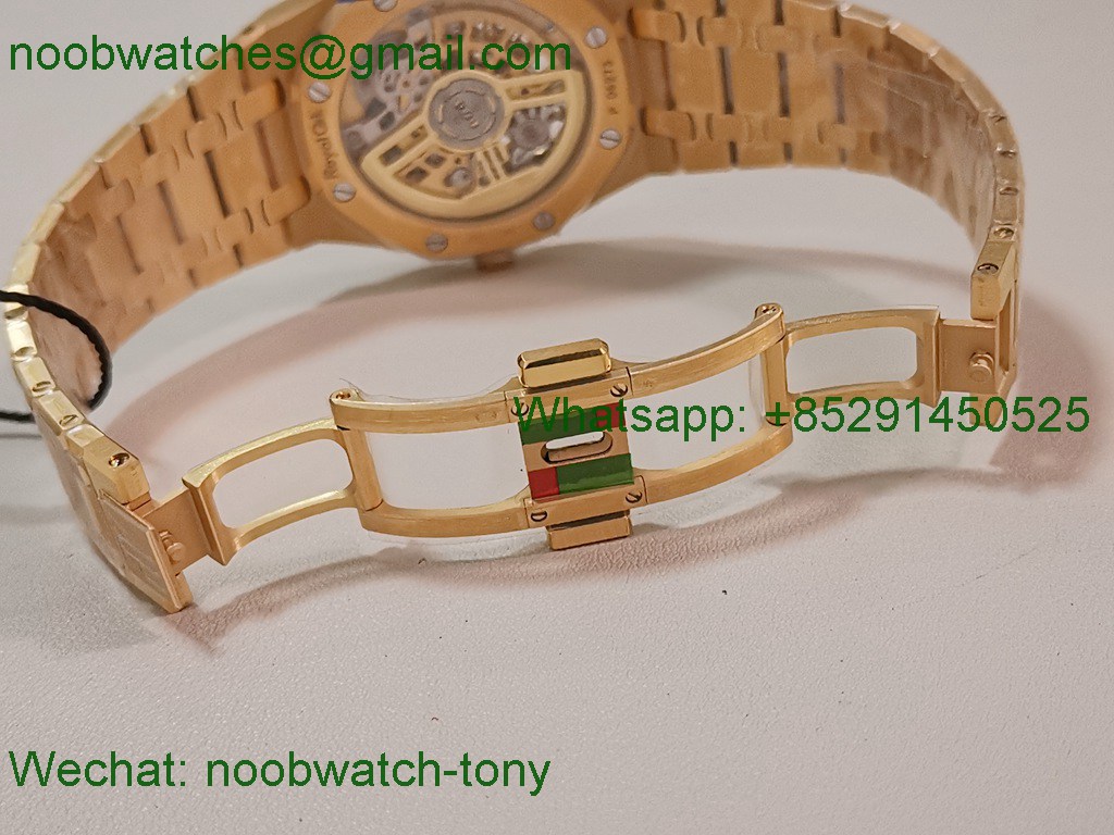 Replica Audemars Piguet AP Skeleton 16204 Yellow Gold ZF SuperClone Best A7124