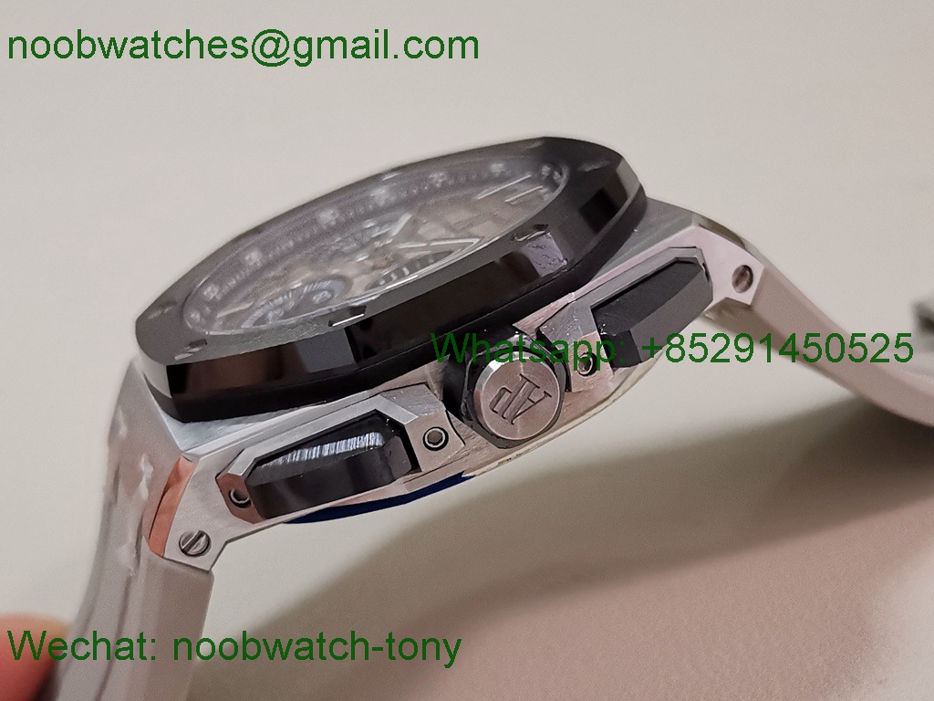 Replica Audemars Piguet AP Offshore 26420 Ceramic APSF SuperClone Best Smoked Dial Gray Rubber SA4401
