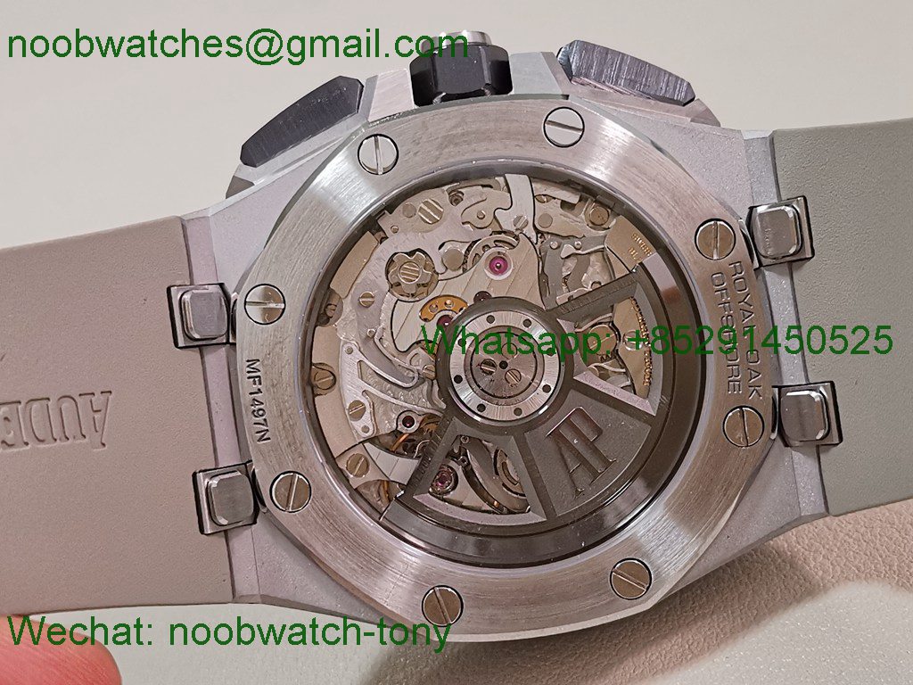 Replica Audemars Piguet AP Offshore 26420 Ceramic APSF SuperClone Best Smoked Dial Gray Rubber SA4401
