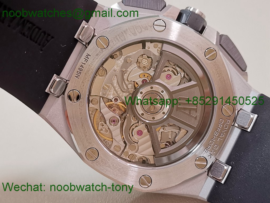 Replica Audemars Piguet AP Offshore 26420 Ceramic APSF SuperClone Best Black Dial Gray Rubber SA4401