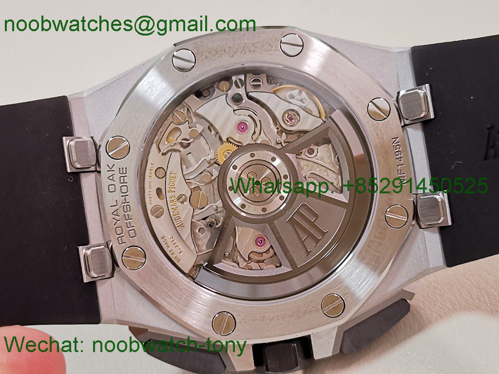 Replica Audemars Piguet AP Offshore 26420 Ceramic APSF SuperClone Best Black Dial Gray Rubber SA4401