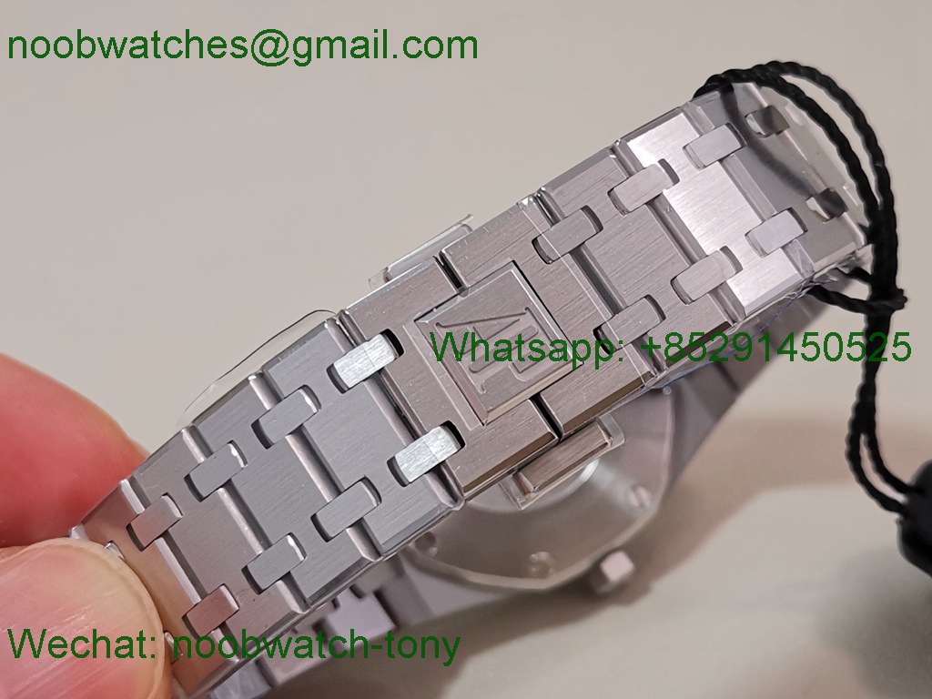 Replica Audemars Piguet AP Lady Royal Oak 33mm ZF Best SuperClone Diamond Bezel Purple Dial ETA Quartz