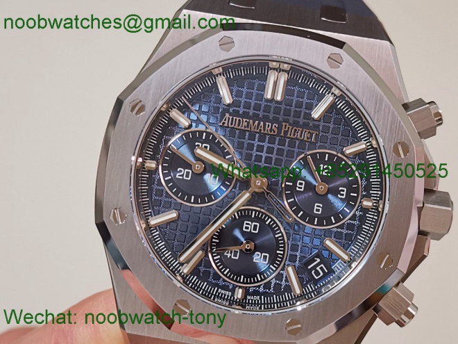 Replica Audemars Piguet AP Royal Oak Chrono 26240 50th V2 DDF SuperClone Best Blue DD4401