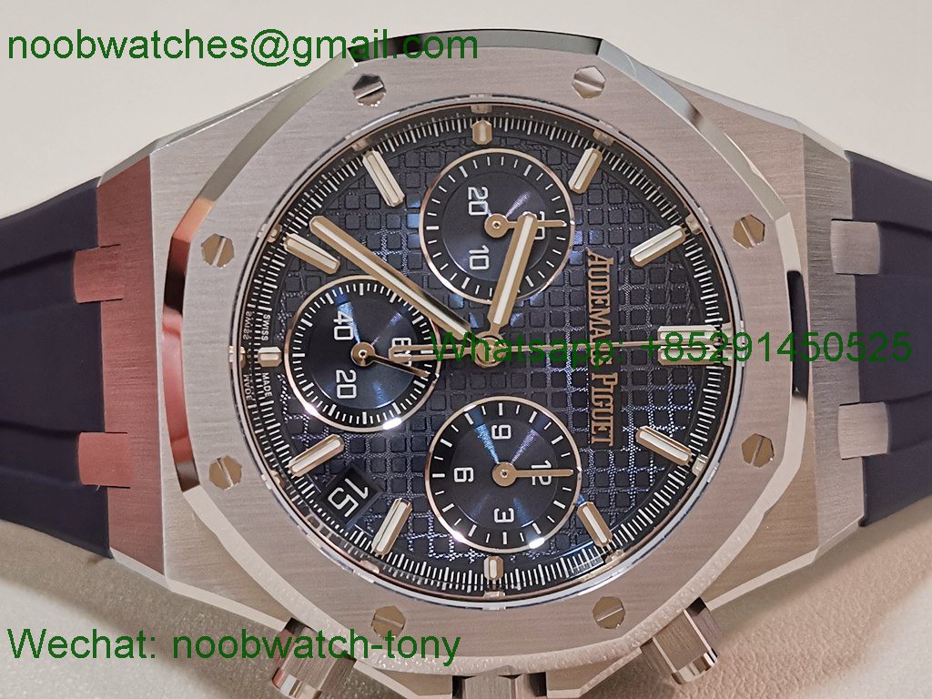 Replica Audemars Piguet AP Royal Oak Chrono 26240 50th V2 DDF SuperClone Best Blue DD4401