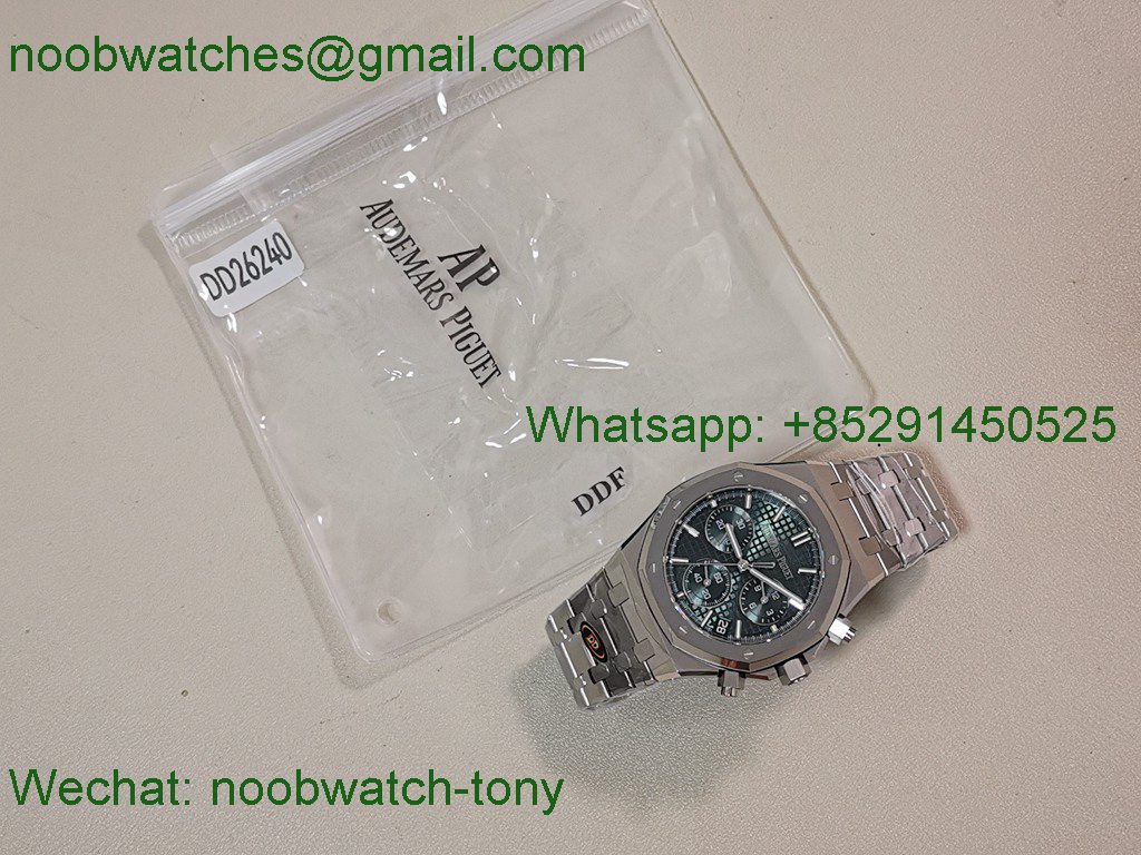 Replica Audemars Piguet AP Royal Oak Chrono 26240 50th V2 DDF SuperClone Best Green DD4401