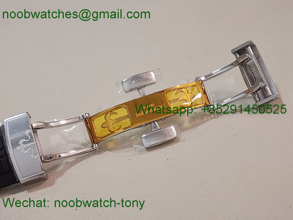 Replica Patek Philippe Aquanaut 5164A ZF SuperCLone Best Black Dial on Black Rubber Strap A324