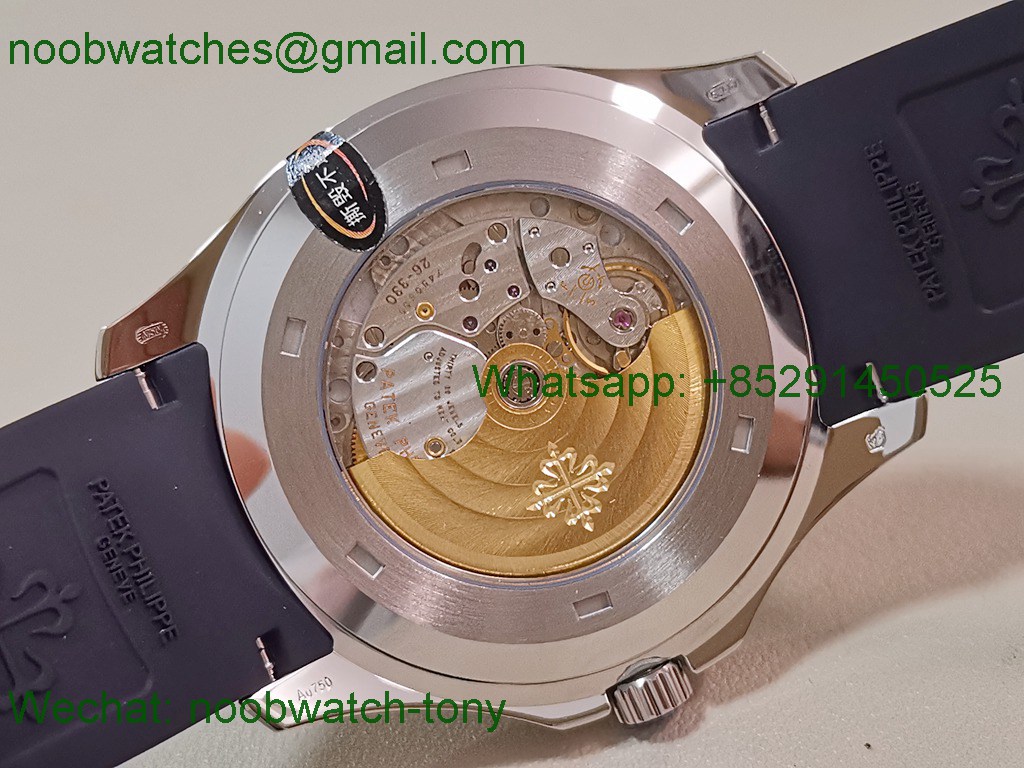 Replica Patek Philippe Aquanaut 5168G 42mm 3KF SuperClone Best Blue Dial Rubber A330 V3