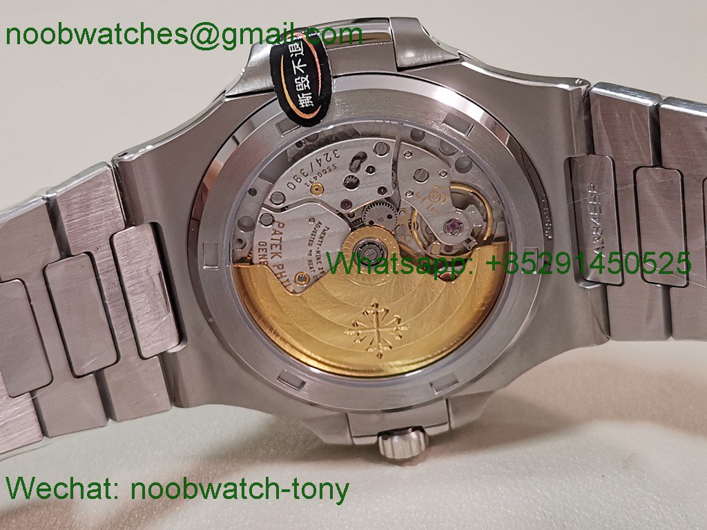 Replica Patek Philippe Nautilus 5711 3KF Superclone Best Blue Textured Dial on SS Bracelet A324 V2