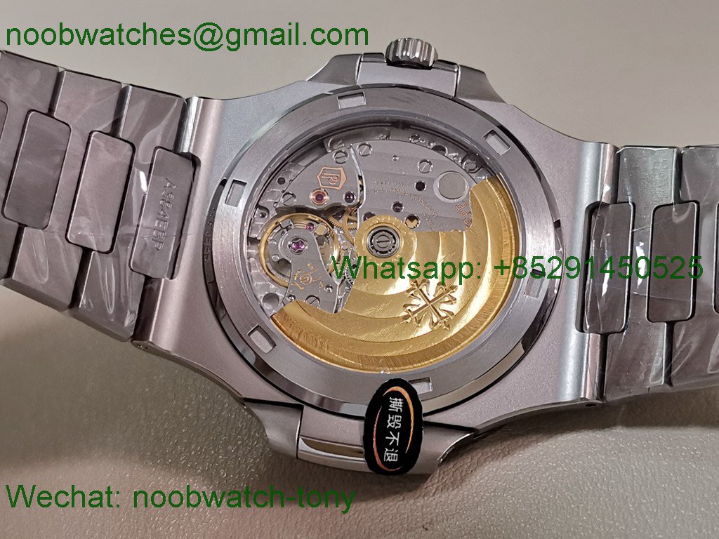 Replica Patek Philippe Nautilus 5711 3KF Superclone Best Blue Textured Dial on SS Bracelet A324 V2