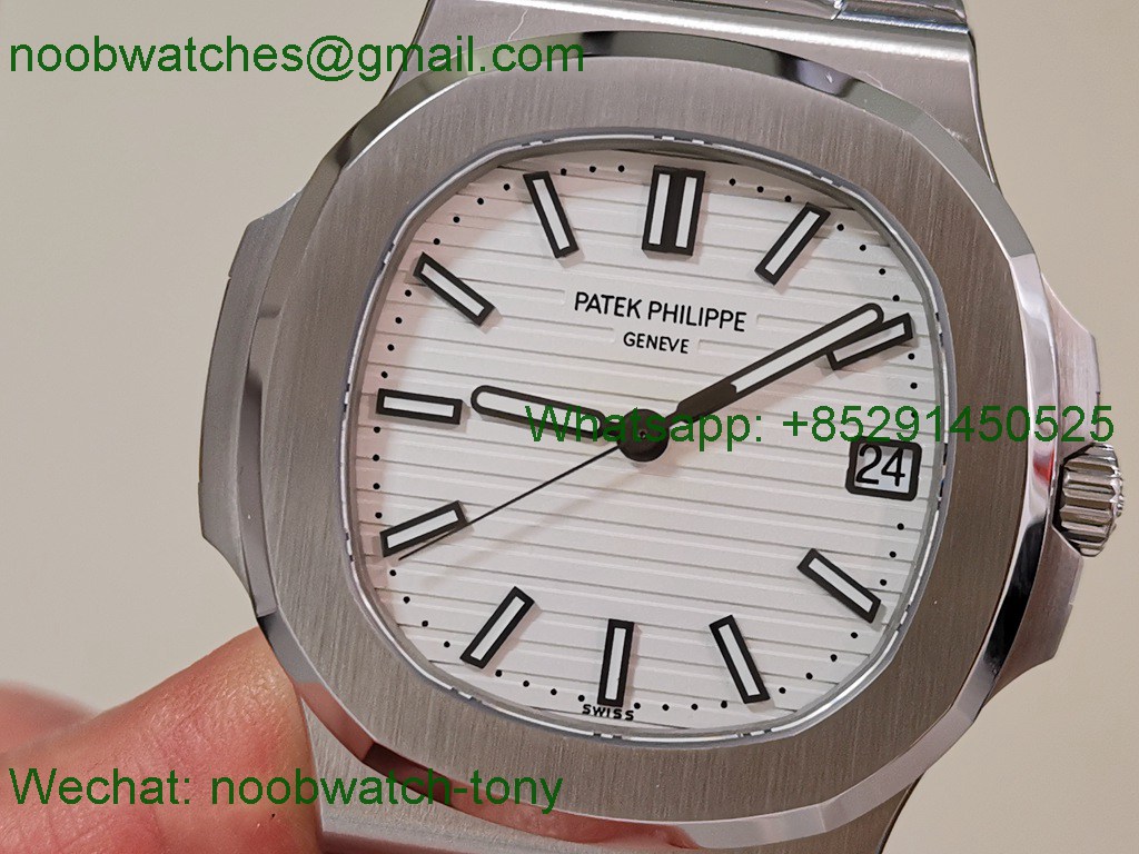 Replica Patek Philippe Nautilus 5711/1A DDF SuperClone Best White Textured Dial On SS Bracelet DD330