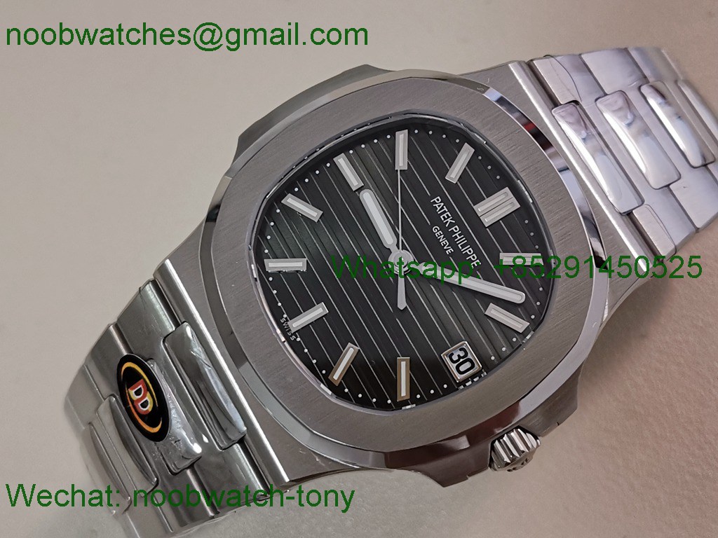 Replica Patek Philippe Nautilus 5711/1A DDF SuperClone Best Green Textured Dial On SS Bracelet DD330