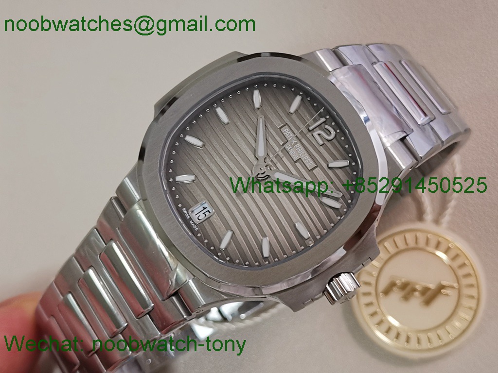 Replica Patek Philippe Nautilus 7118 Ladies PPF SuperClone Best Gray Dial on SS Bracelet A324