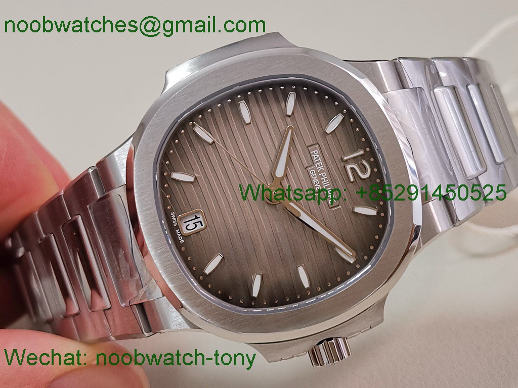 Replica Patek Philippe Nautilus 7118 Ladies PPF SuperClone Best Gray Dial on SS Bracelet A324