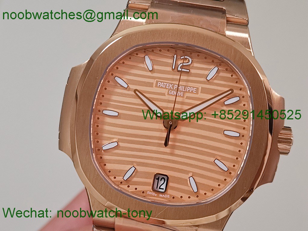 Replica Patek Philippe Nautilus 7118 Ladies Rose Gold PPF SuperClone Best A324