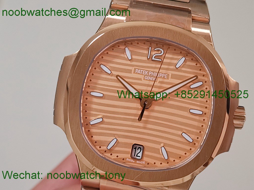 Replica Patek Philippe Nautilus 7118 Ladies Rose Gold PPF SuperClone Best A324