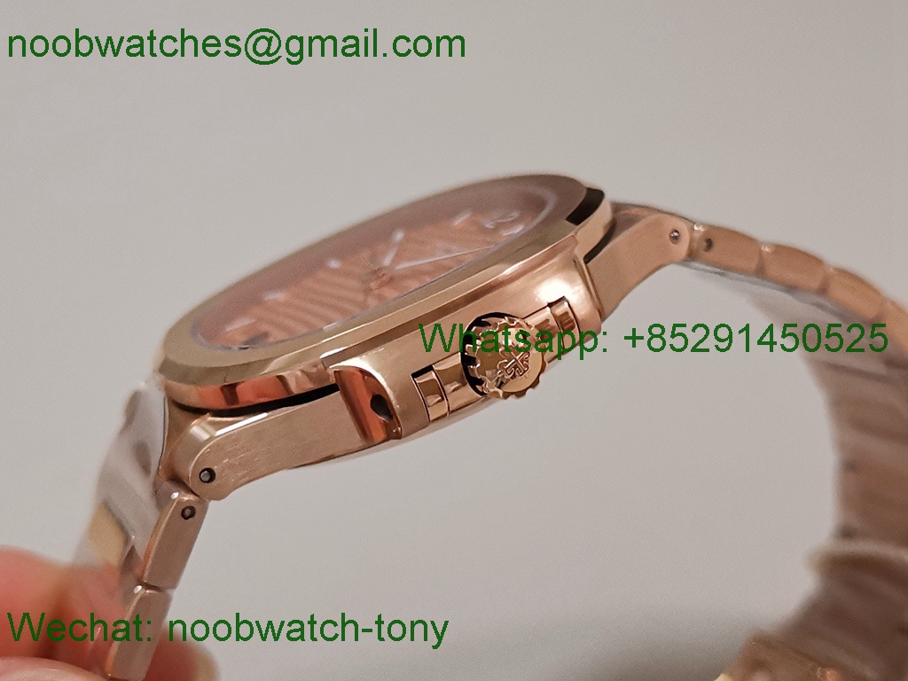 Replica Patek Philippe Nautilus 7118 Ladies Rose Gold PPF SuperClone Best A324
