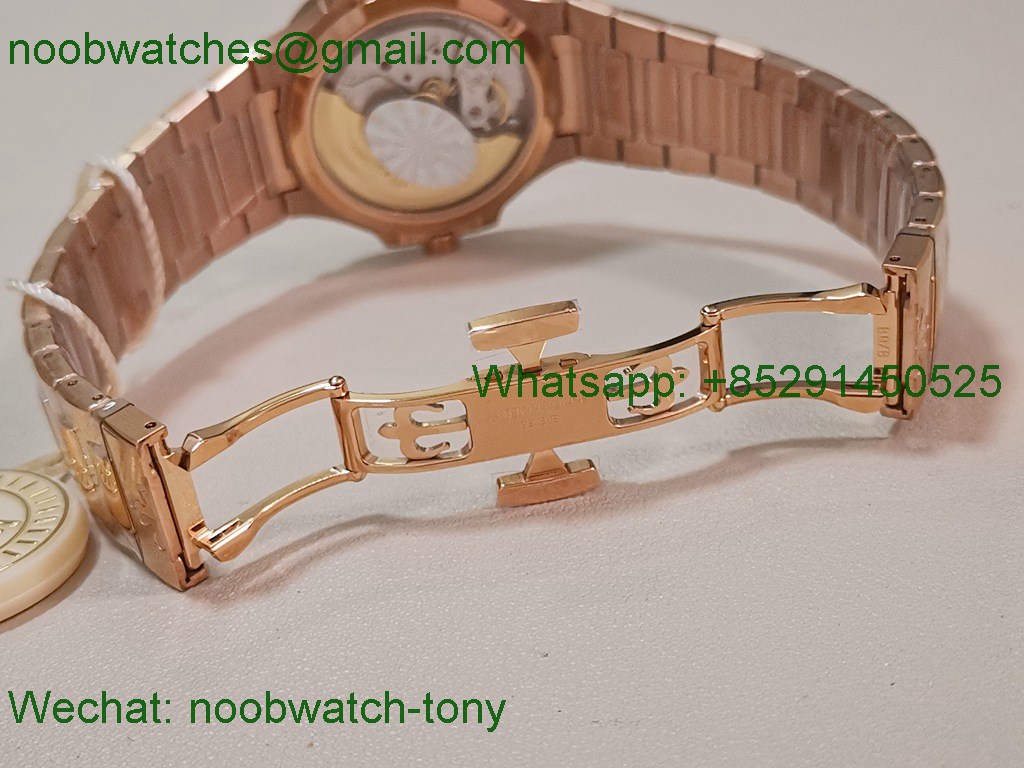 Replica Patek Philippe Nautilus 7118 Ladies Rose Gold PPF SuperClone Best A324