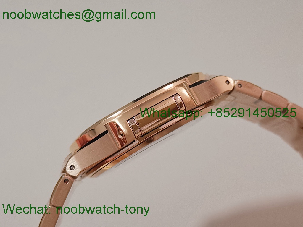 Replica Patek Philippe Nautilus 7118 Ladies Diamonds Bezel Rose Gold PPF SuperClone Best RG Dial A324