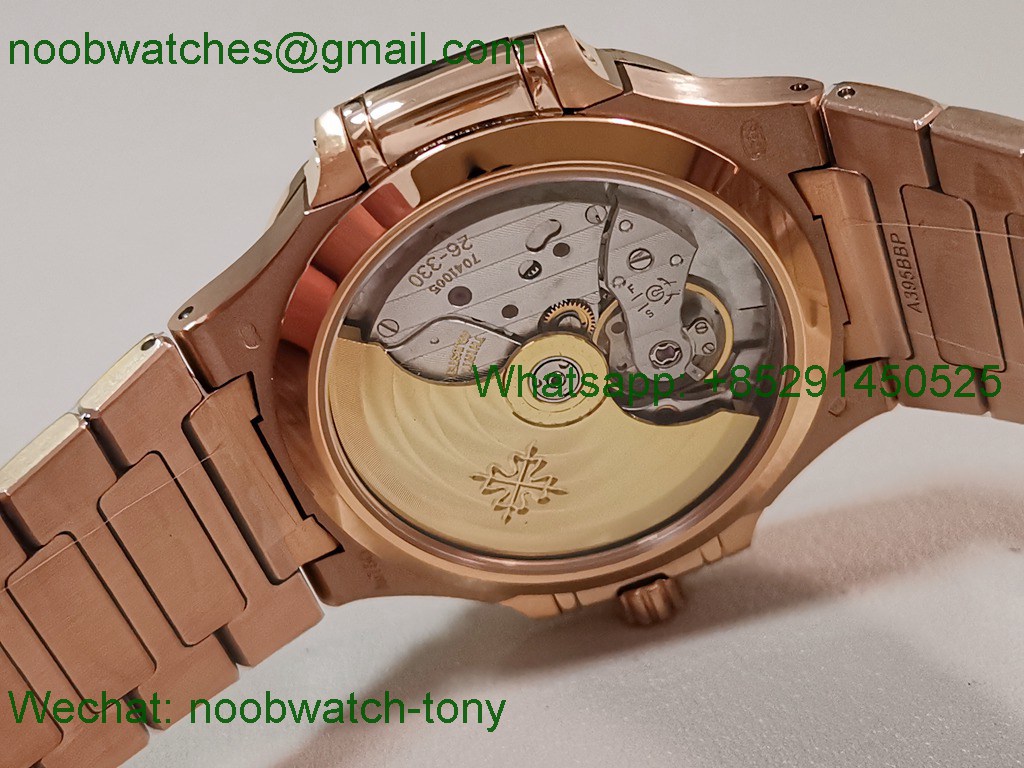 Replica Patek Philippe Nautilus 7118 Ladies Diamonds Bezel Rose Gold PPF SuperClone Best RG Dial A324