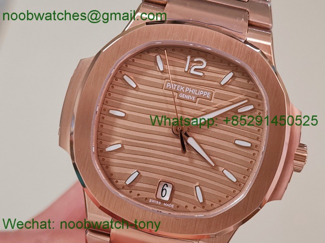 Replica Patek Philippe Nautilus 7118 Ladies Rose Gold DDF 1:1 Best SuperClone DD324 