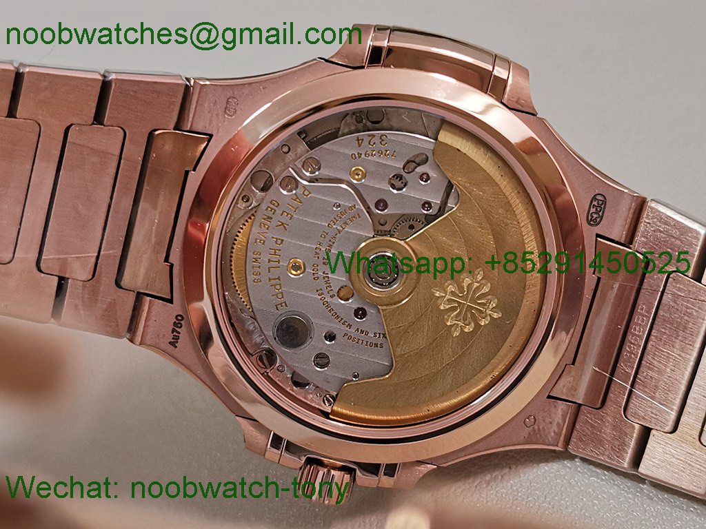 Replica Patek Philippe Nautilus 7118 Ladies Rose Gold DDF 1:1 Best SuperClone DD324 