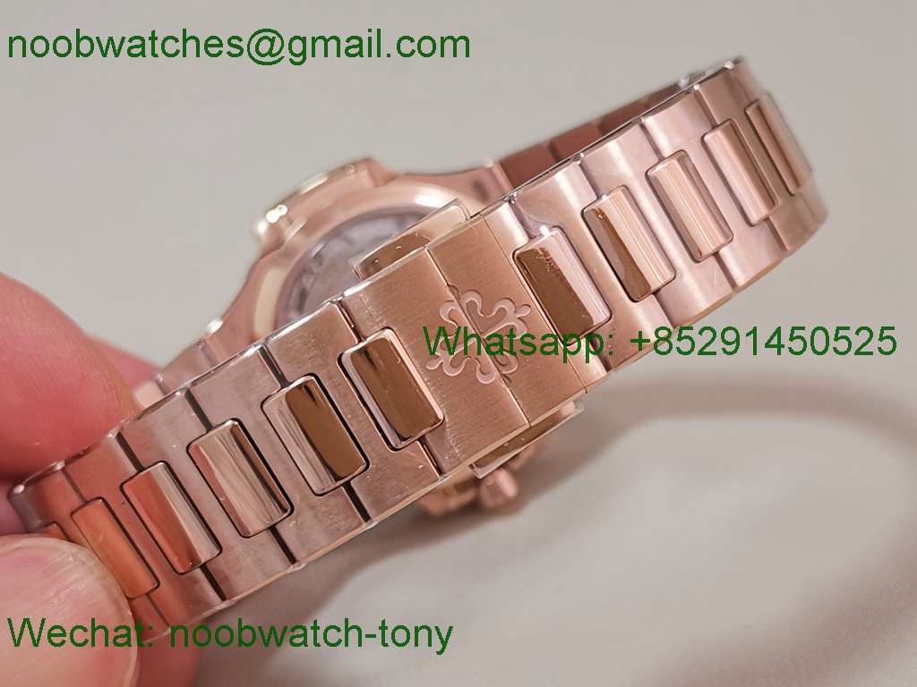 Replica Patek Philippe Nautilus 7118 Ladies Rose Gold DDF 1:1 Best SuperClone DD324 