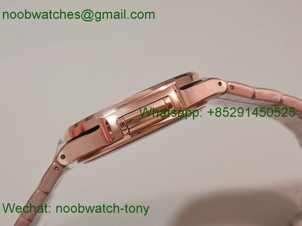 Replica Patek Philippe Nautilus 7118 Ladies Rose Gold Diamond Bezel DDF 1:1 Best SuperClone DD324 