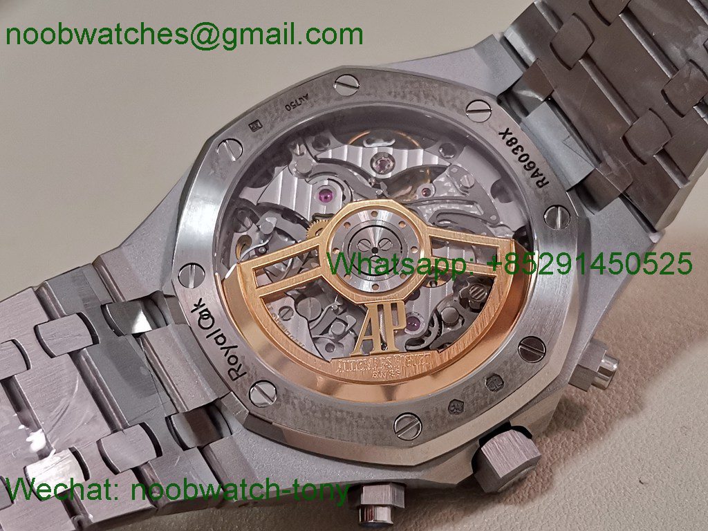 Replica Audemars Piguet AP Royal Oak Chrono 26240 Frosted APSF 1:1 Best SuperCLone Ice Blue Dial SA4401