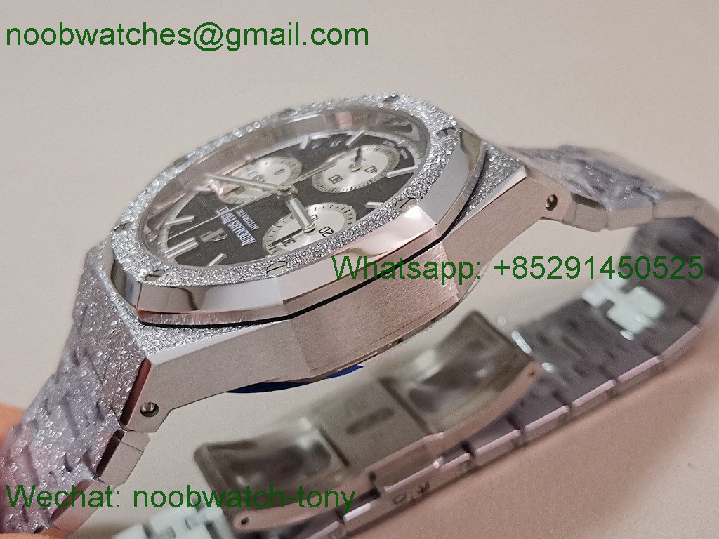 Replica Audemars Piguet AP Royal Oak Chrono 26240 Frosted APSF 1:1 Best SuperCLone Black Dial SA4401