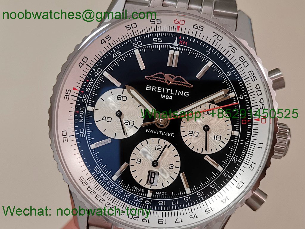 Replica Breitling Navitimer B01 Chrono 43mm Black Dial BLS SuperClone