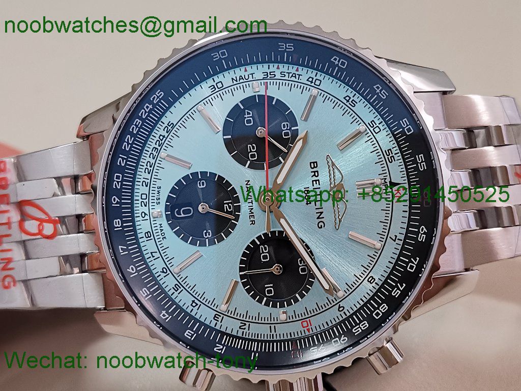 Replica Breitling Navitimer B01 Chrono 43mm Ice Blue Dial BLS SuperClone