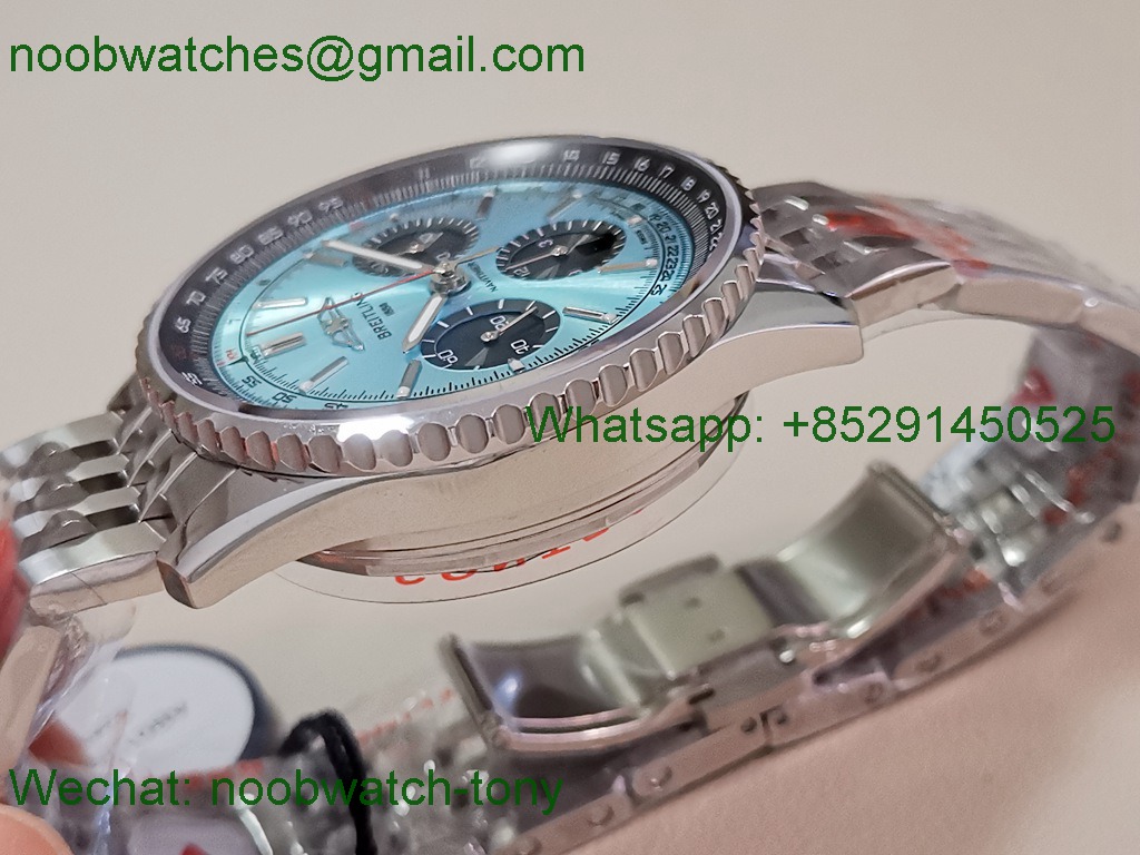 Replica Breitling Navitimer B01 Chrono 43mm Ice Blue Dial BLS SuperClone