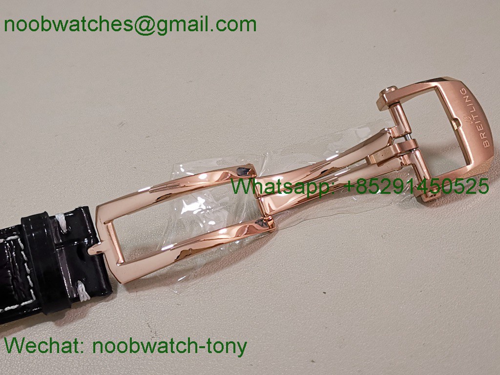 Replica Breitling Navitimer B01 Chrono Rose Gold 43mm Black Dial BLS SuperClone