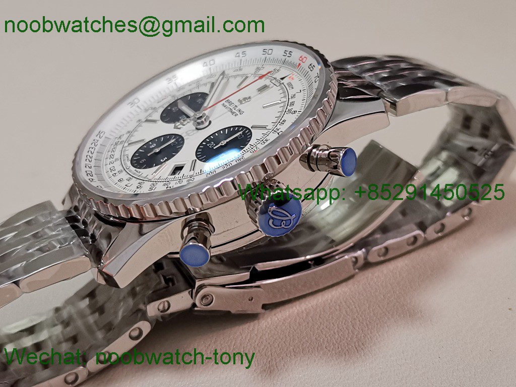 Replica Breitling Navitimer B01 Chrono 43mm White Dial BLS SuperClone