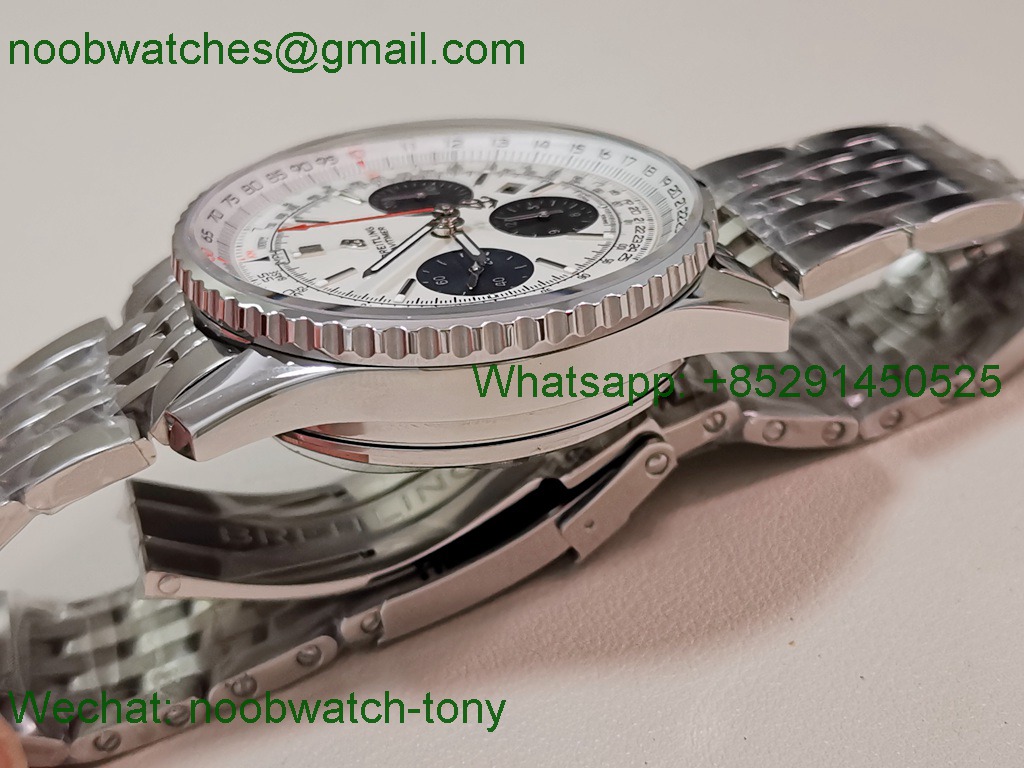 Replica Breitling Navitimer B01 Chrono 43mm White Dial BLS SuperClone