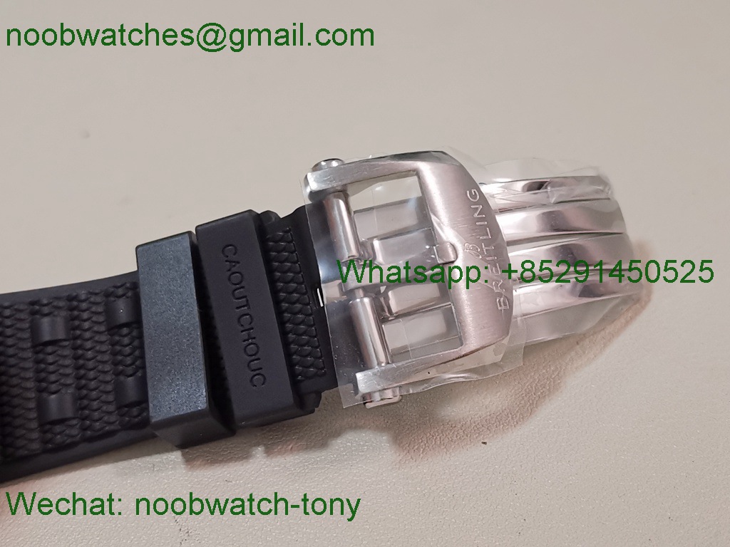 Replica Breitling Chronomat 2tone Rose Gold Green Dial black Ceramic BLS SuperClone Best