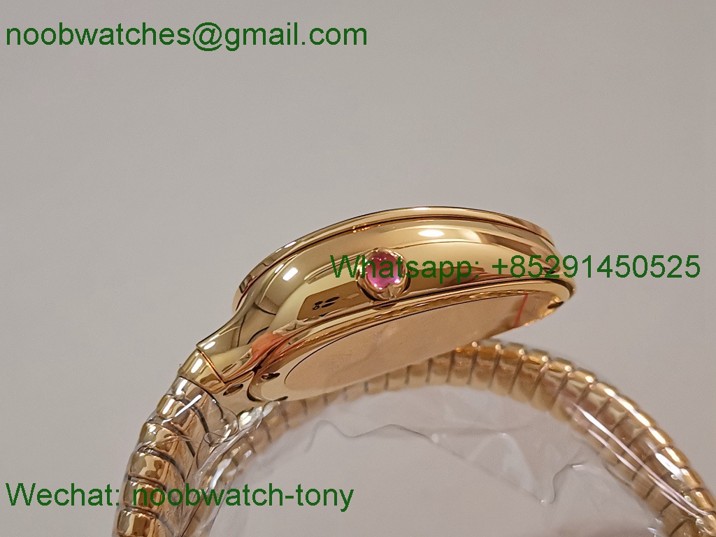 Bulgari Serpenti Yellow Gold BVF 1:1 SuperClone Best White Dial Diamond SWISS ETA Quartz