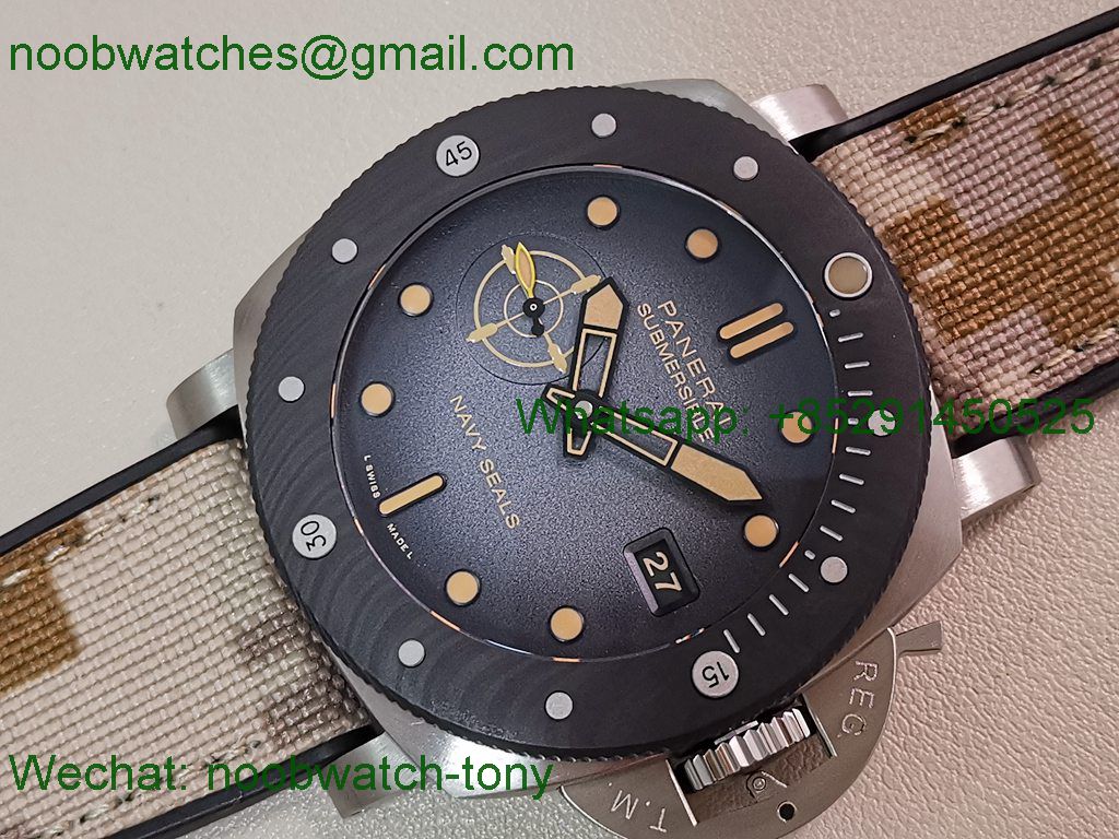 Replica PANERAI PAM1669 Submersible 44mm VSF 1:1 Best SuperClone Gray Dial P900
