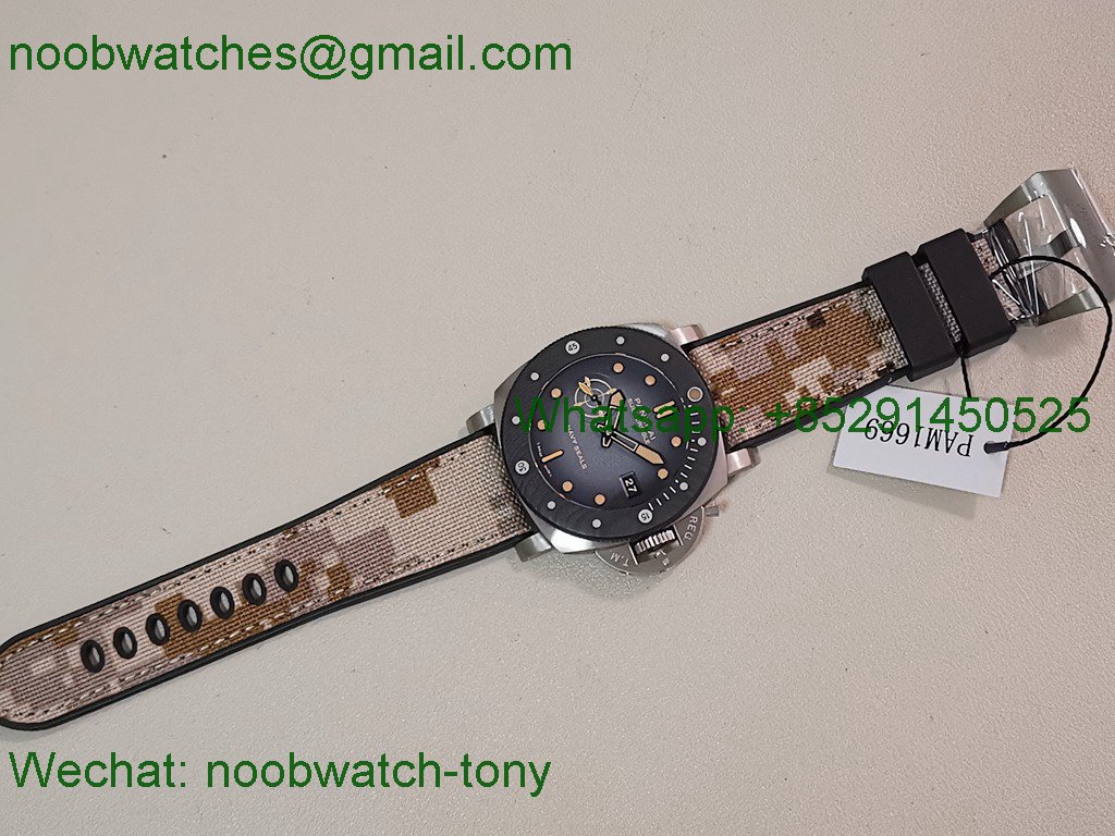 Replica PANERAI PAM1669 Submersible 44mm VSF 1:1 Best SuperClone Gray Dial P900