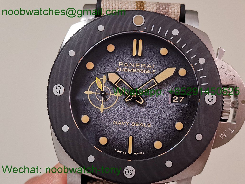 Replica PANERAI PAM1669 Submersible 44mm VSF 1:1 Best SuperClone Gray Dial P900