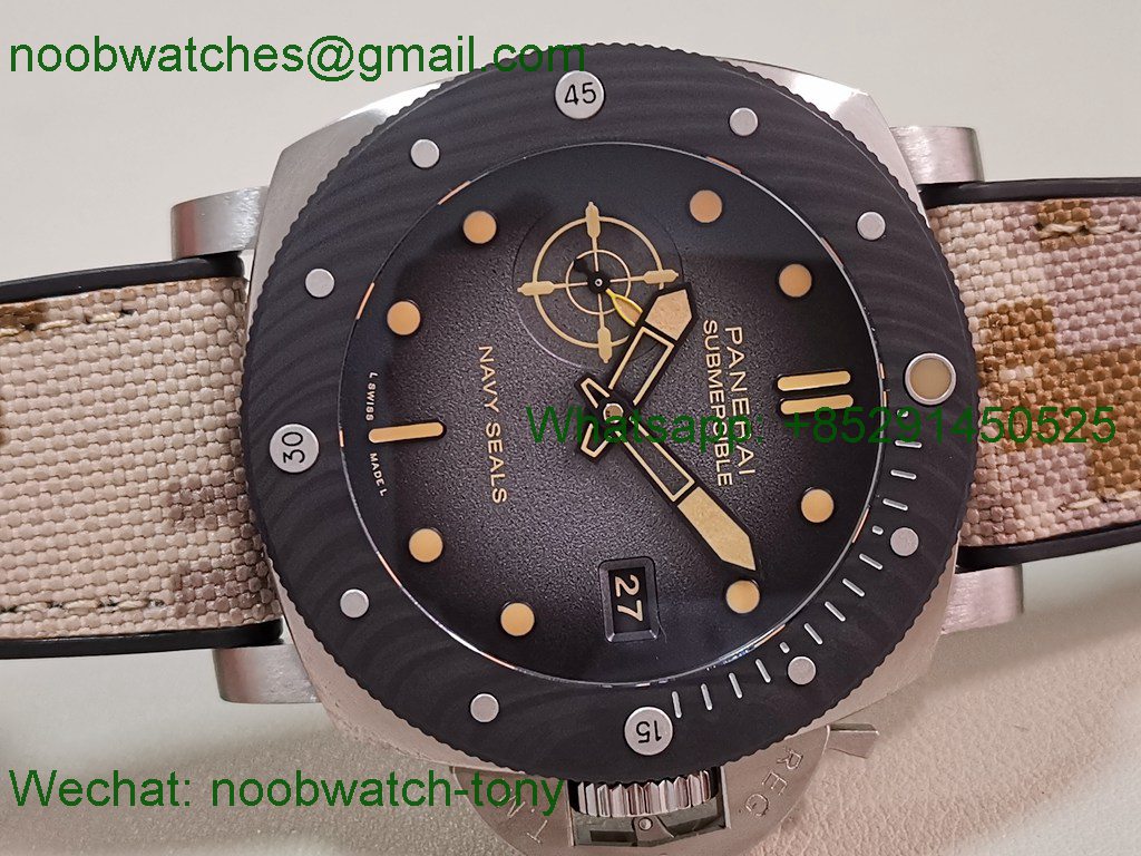 Replica PANERAI PAM1669 Submersible 44mm VSF 1:1 Best SuperClone Gray Dial P900