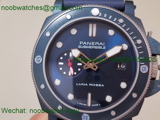 Replica Panerai PAM1466 Submersible Luna Rossa Ceramic Blue VSF P900 SuperClone Best