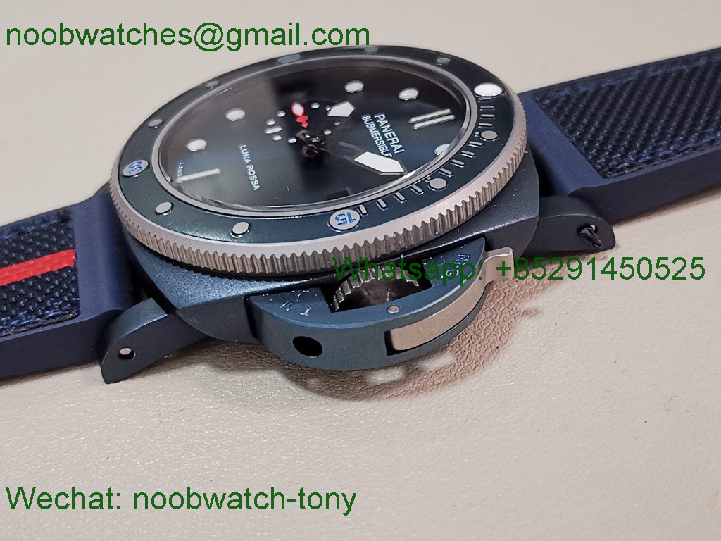Replica Panerai PAM1466 Submersible Luna Rossa Ceramic Blue VSF P900 SuperClone Best