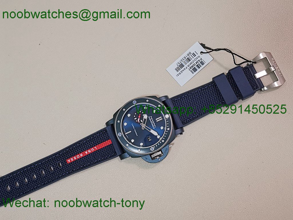 Replica Panerai PAM1466 Submersible Luna Rossa Ceramic Blue VSF P900 SuperClone Best