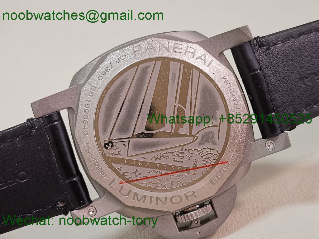 Replica Panerai PAM1096 Luna Rossa GMT Titanium VSF Best SuperCLone P9011