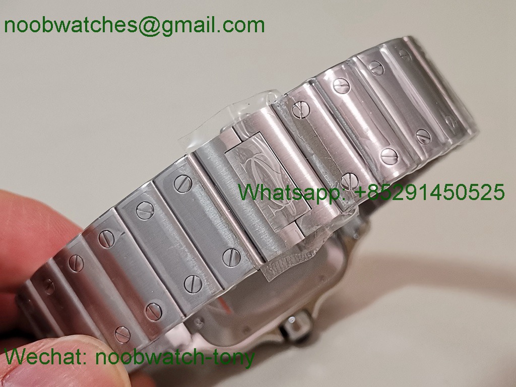 Replica Cartier Santos 40mm Yellow Gold SS Gray Dial AF SuperClone Best MY9015