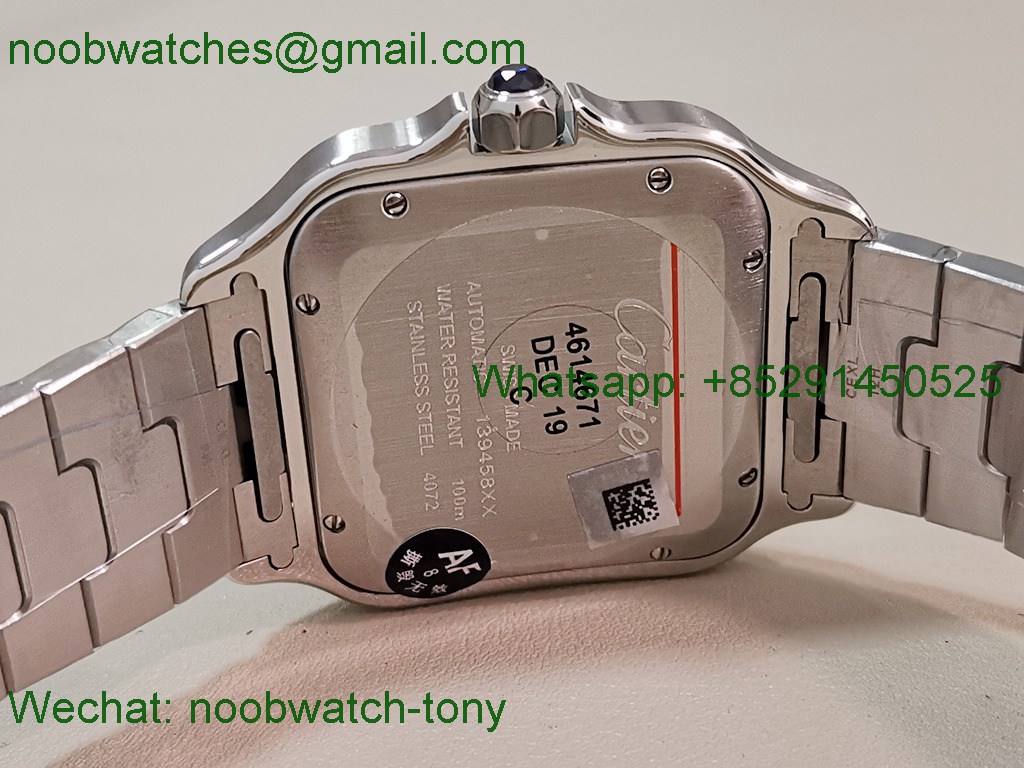 Replica Cartier Santos 40mm Yellow Gold SS Gray Dial AF SuperClone Best MY9015